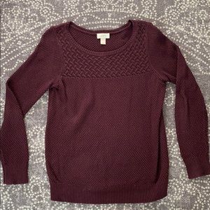 Plum deep purple sweater